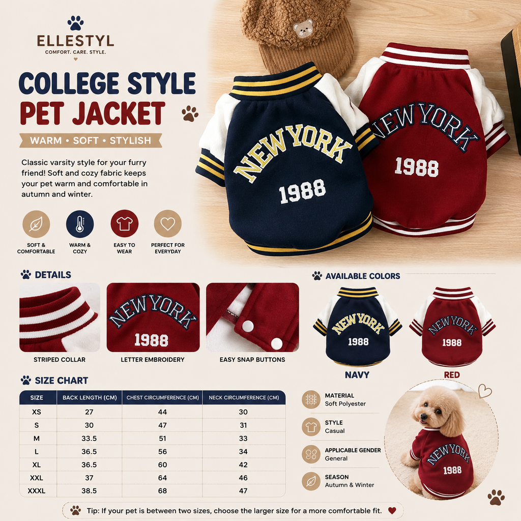 Classic Pet Baseball Jersey